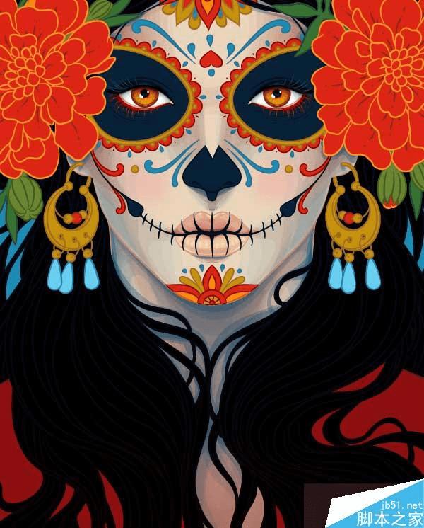 ��ô����AI�л���Ư����ӡ�ڰ�Ů��ͷ��廭��