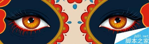 怎么样在AI中绘制漂亮得印第安女人头像插画?