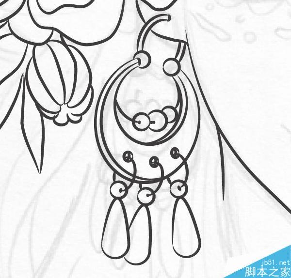 怎么样在AI中绘制漂亮得印第安女人头像插画?