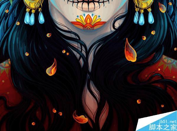 ��ô����AI�л���Ư����ӡ�ڰ�Ů��ͷ��廭��