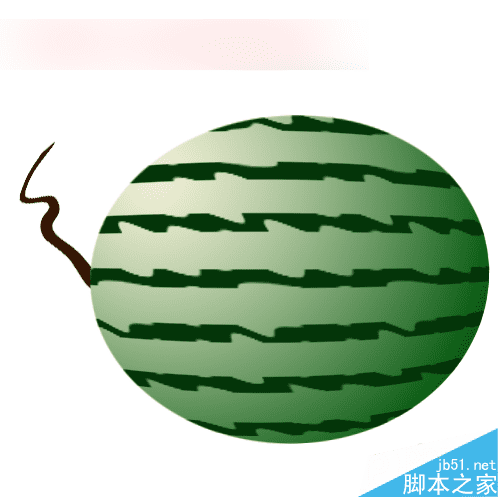 如何在ps中鼠绘一个逼真大西瓜?