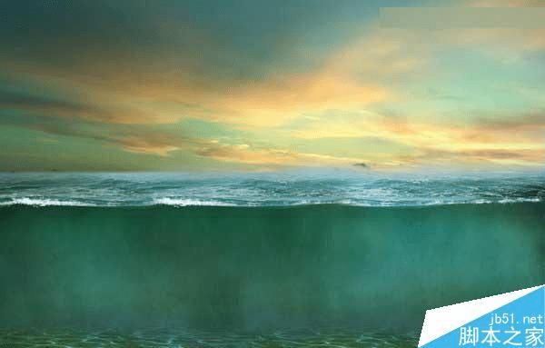 怎么样在ps中合成海洋巨龟驮着岛在水上漂浮的效果图?