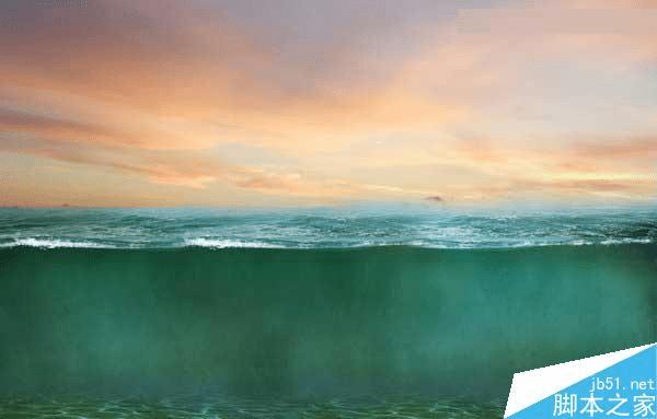 怎么样在ps中合成海洋巨龟驮着岛在水上漂浮的效果图?