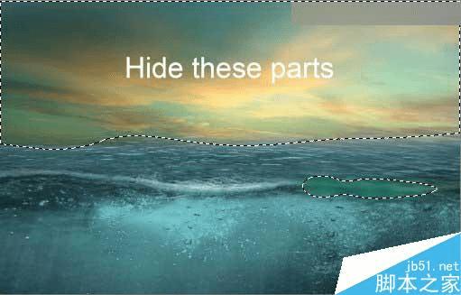 怎么样在ps中合成海洋巨龟驮着岛在水上漂浮的效果图?