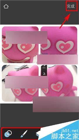 使用手机Pixlr相机中的拼图功能的办法