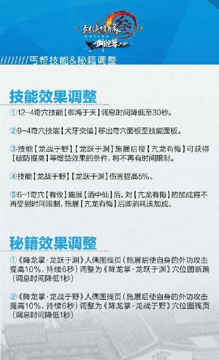 剑网3剑胆琴心丐帮技能如何?