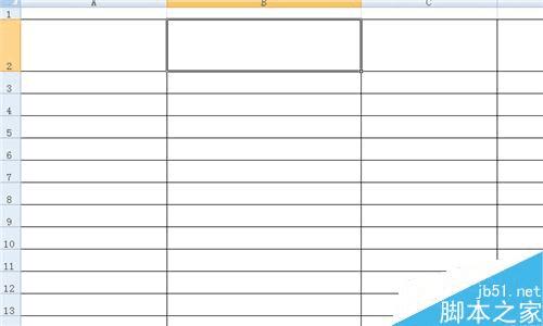 在excel电子表格中设置行高和列宽的步骤