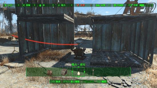 在辐射4中给电灯通电的方法