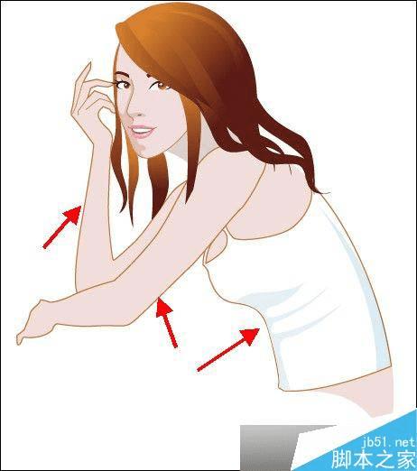 怎么样在AI中绘制清纯女孩插画?