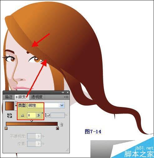 怎么样在AI中绘制清纯女孩插画?