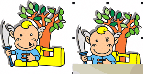 如何选取CorelDRAW中的12中对象?