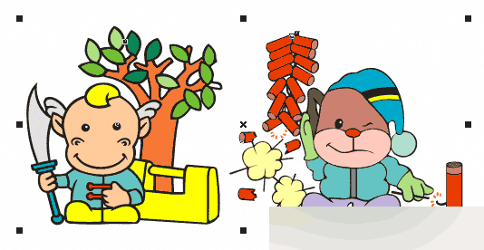 如何选取CorelDRAW中的12中对象?