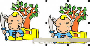 如何选取CorelDRAW中的12中对象?