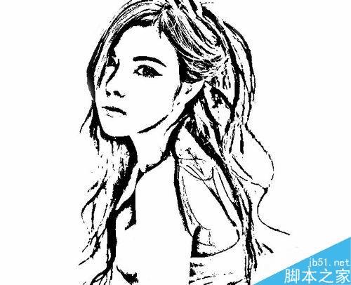 如何能够在ps中将彩色照片制作成素描效果?