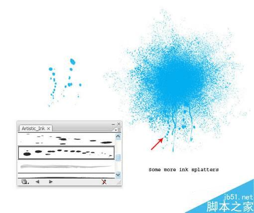 如何在AI中制作色彩喷溅效果?