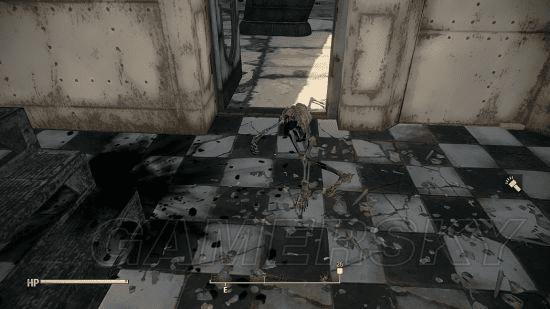 如何清除辐射4房屋内的骨架?