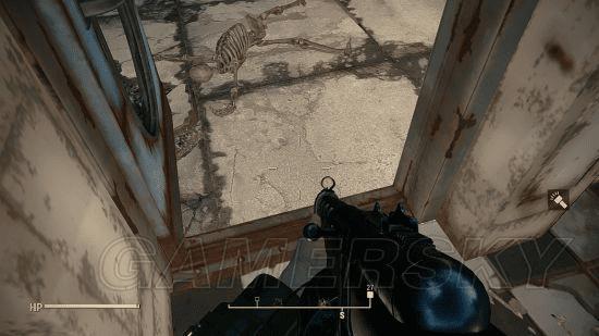 如何清除辐射4房屋内的骨架?