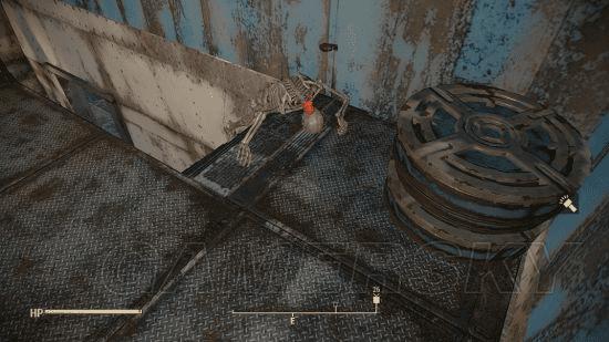 如何清除辐射4房屋内的骨架?