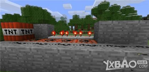 如何制作我的世界0.13.1tnt机关炮?