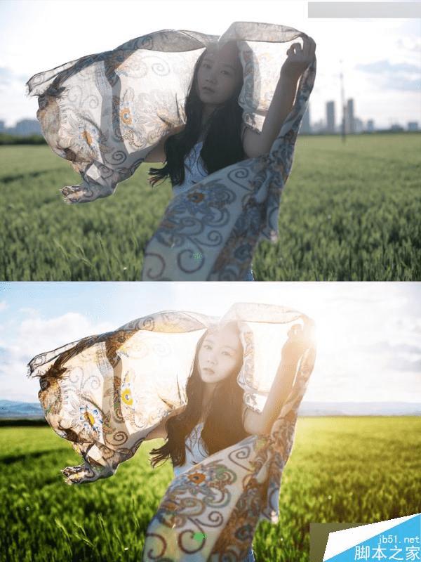 如何使用ps将逆光外景人像调出甜美肤色效果?