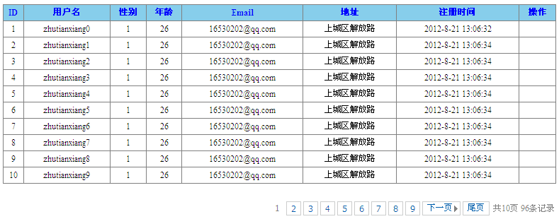 如何利用JQuery写一个简单的异步分页插件?