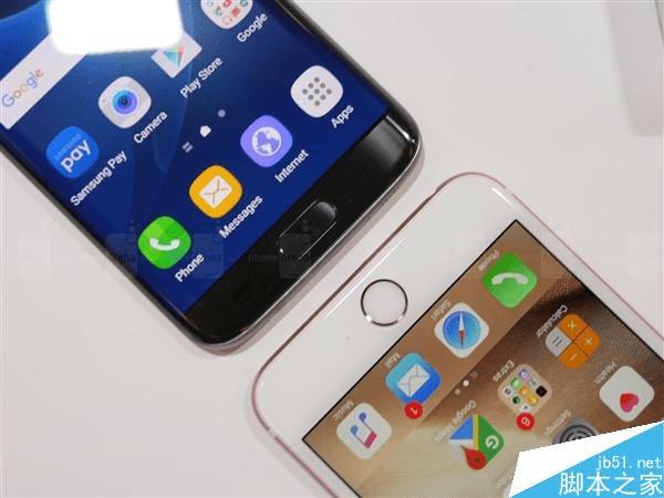 三星S7 Edge真机和苹果6s Plus之间的区别介绍