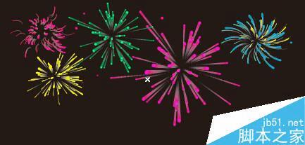 怎么样使用CorelDRAW X7制作绚丽的烟花效果?