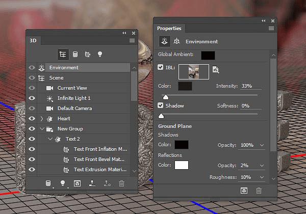 怎么样在PS中利用3D工具制作细腻的浮雕花纹立体字?