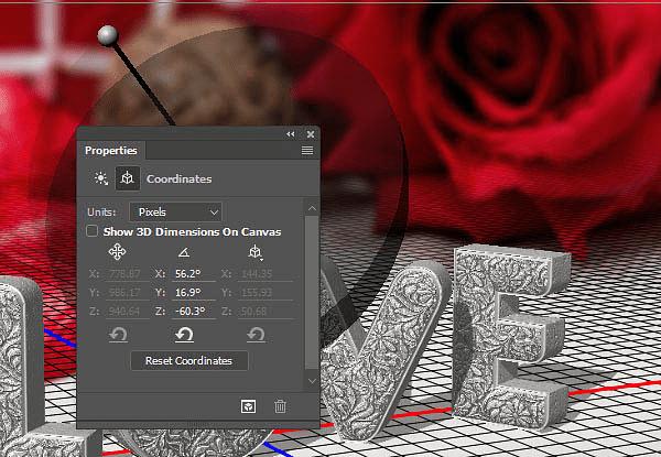 怎么样在PS中利用3D工具制作细腻的浮雕花纹立体字?