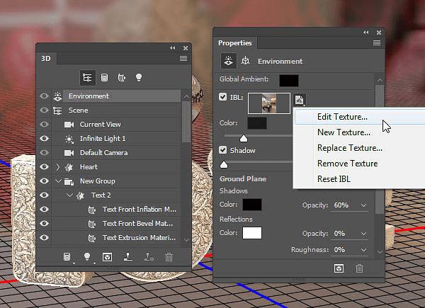 怎么样在PS中利用3D工具制作细腻的浮雕花纹立体字?