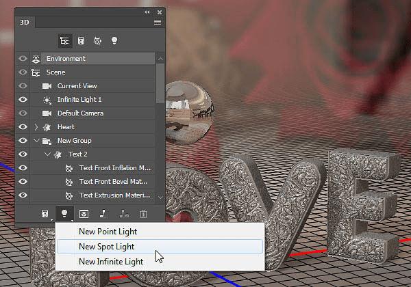 怎么样在PS中利用3D工具制作细腻的浮雕花纹立体字?