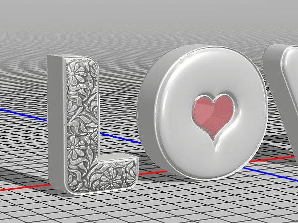 怎么样在PS中利用3D工具制作细腻的浮雕花纹立体字?