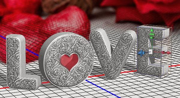 怎么样在PS中利用3D工具制作细腻的浮雕花纹立体字?