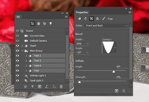 怎么样在PS中利用3D工具制作细腻的浮雕花纹立体字?