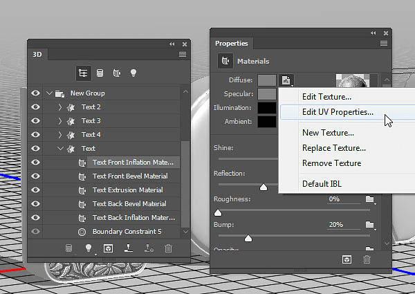 怎么样在PS中利用3D工具制作细腻的浮雕花纹立体字?