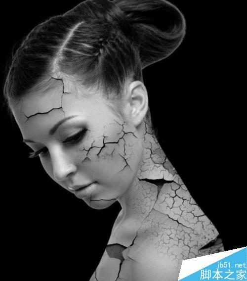 如何使用PS制作碎裂火焰美女?