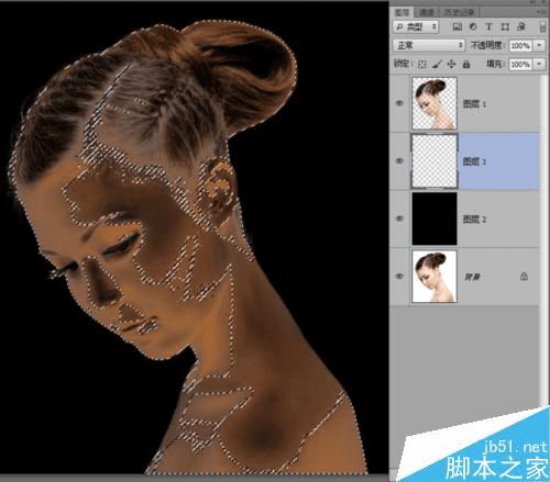 如何使用PS制作碎裂火焰美女?