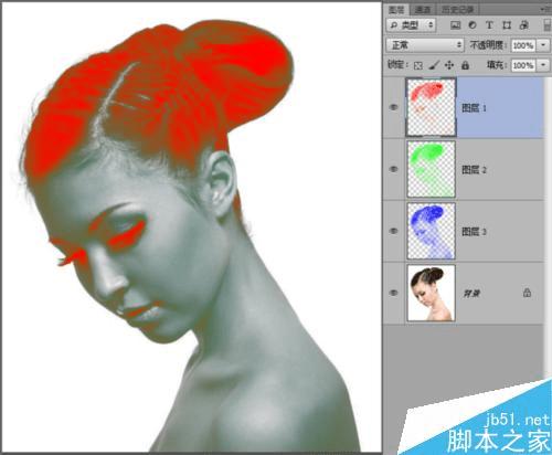 如何使用PS制作碎裂火焰美女?