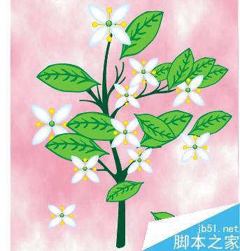 如何通过CorelDRAW制作绿色植物插画效果?