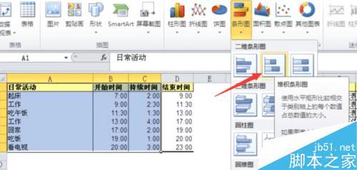 使用excel做甘特图的步骤