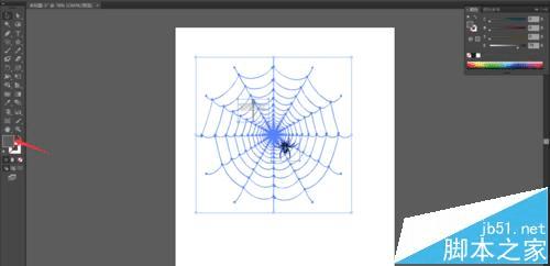 怎么样使用AI绘制比较复杂的蜘蛛网图案?