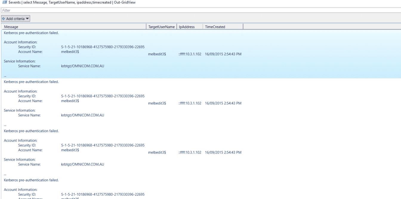 怎么样使用Powershell查询Windows日志。