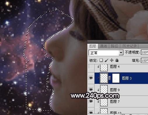 怎么样使用ps打造星空人物剪影效果?