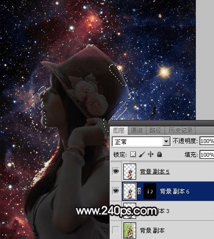 怎么样使用ps打造星空人物剪影效果?