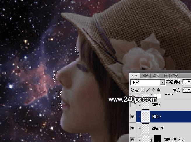 怎么样使用ps打造星空人物剪影效果?