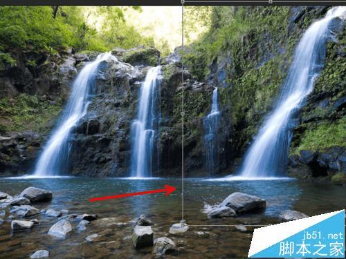 怎么样使用PS选择工具制作瀑布图文?