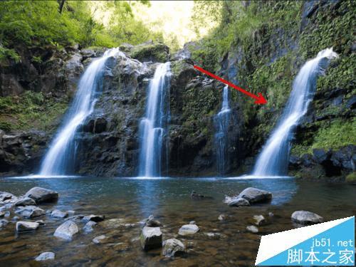 怎么样使用PS选择工具制作瀑布图文?