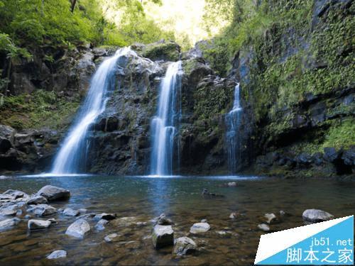 怎么样使用PS选择工具制作瀑布图文?