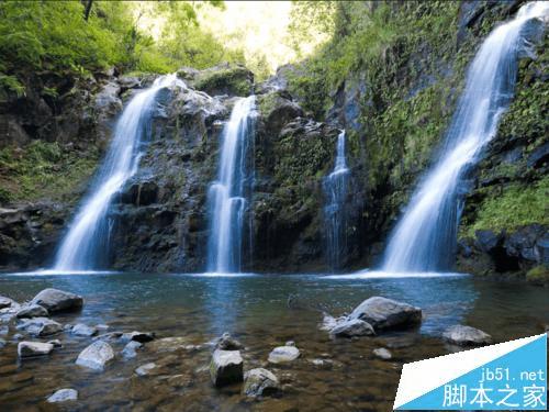 怎么样使用PS选择工具制作瀑布图文?