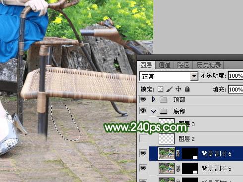 怎么样使用ps快速去掉人物前面碍眼的椅子?